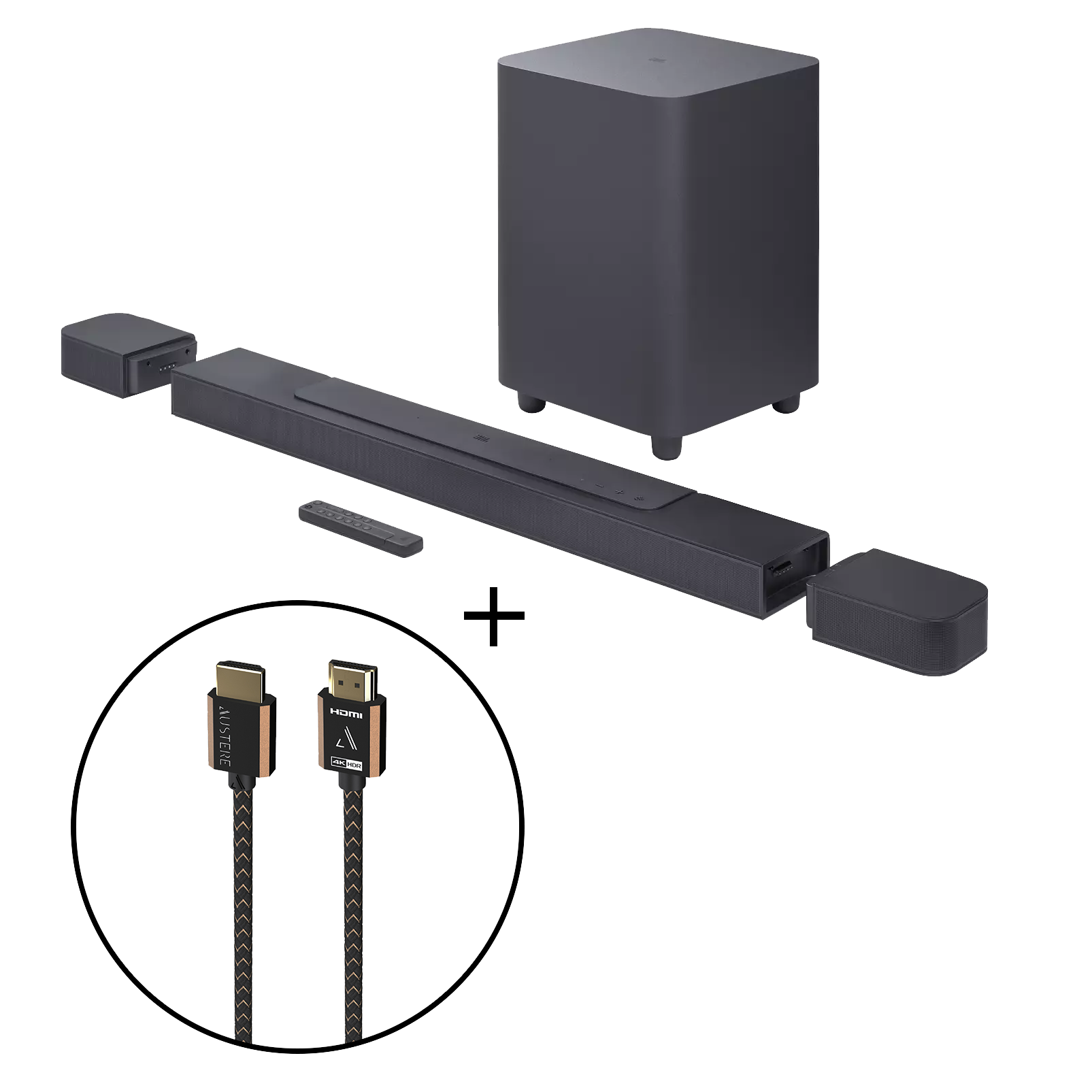 JBL Bar 700 + Austere III Series 4K HDMI Cable 1.5m